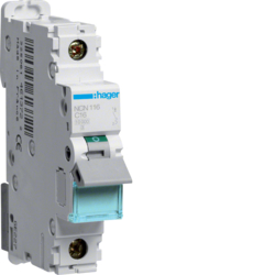 Hager NCN116, MCB 1P 10kA/15kA C-16A 1M, 3250614614620