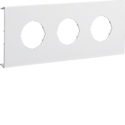 Hager Pre-cut lid 3gang,BRH 70132,pure white