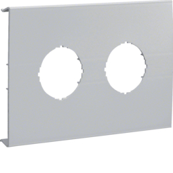 Hager Pre-cut lid 2gang,BRH 70172,light grey