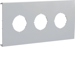 Hager Pre-cut lid 3gang,BRH 70172,light grey