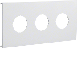 Hager Pre-cut lid 3gang,BRH 70172,pure white