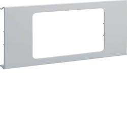 Hager Pre-cut lid 2gang,BRH 70132,light grey