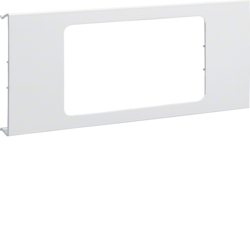 Hager Pre-cut lid 2gang,BRH 70132,pure white