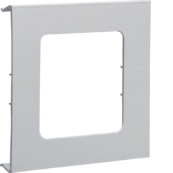 Hager R 6491 Grey 7035 Pre-cut lid 1gang