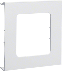 Hager Pre-cut lid 1gang,BRH 70172,pure white