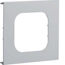 Hager R 6511      Grey 7035  Pre-cut lid 1gang