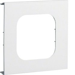 Hager Pre-cut lid,1-gang,BRH 70172,pure white