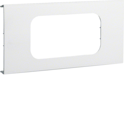 Hager Pre-cut lid 2gang, BRH 70172, pure white