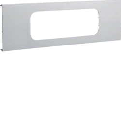 Hager R 6513 Grey 7035 Pre-cut lid 3gang