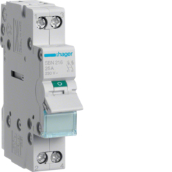Hager SBN216, 2P 16A Switch, 3250615510051