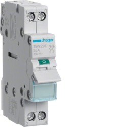 Hager SBN225, 2P 25A Switch, 3250615510099