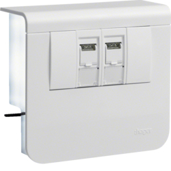 Hager acc.box SL20055 2 x Cat.6 pw