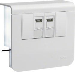 Hager acc.box SL20055 2 x Cat.6 tw