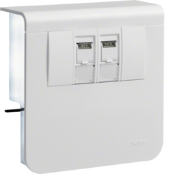 Hager acc.box SL20080 2 x Cat.6 tw