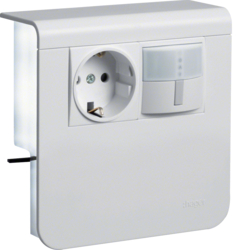 Hager acc.box SL20080 socket+PIR p.white