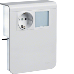 Hager acc.box SL20115 socket+LED p.white