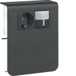 Hager Device bearer outlet/PIR SL 20x115 graph