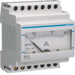 Hager SM150, Analogue ammeter 0-150A indirect reading, 3250615631503