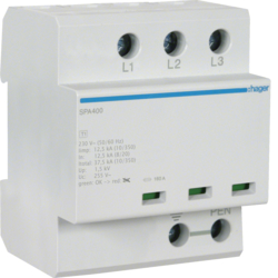 Hager SPA400, SPD 3P monobloc 12.5kA ind. TNC, 3250615662057