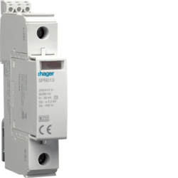 Hager SPB117, SPD 1P 40kA Typ2 IT FM, 3250615515216