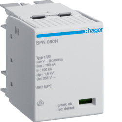 Hager SPN080N, Cartridge neutral 25kA class 1 f.SPN802x, 3250615660978
