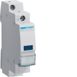 Hager SVN124, Blue Indicator light 230VAC, 3250615721662