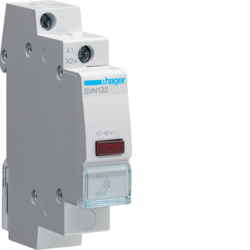 Hager SVN132, Red Indicator light 12/48V, 3250615721747