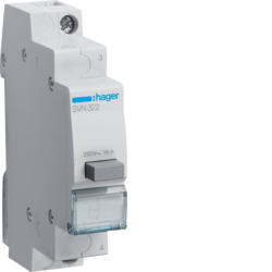 Hager SVN322, Latching 1NC Pushbutton, 3250615721815