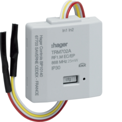 Hager TRM702A, Binary 2inputs FM battery powered KNX RF, 3250615989024