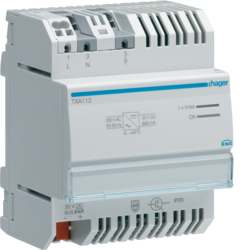 Hager TXA112, Power supply 30V DC 640 mA, 3250616049444