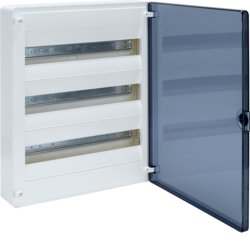 Hager VS318TD, Sm.distr,golf,surface,54M, transp. door, 3250616593138