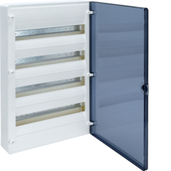 Hager VS418TD, Sm.distr,golf,surface,72M, transp. door, 3250616593145