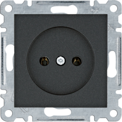 Hager Socket 2P - black