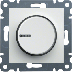 Hager Rotary dimmer - white