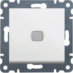Hager Push dimmer - white