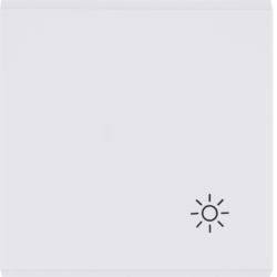 Hager Rocker with symbol ?Light? - white