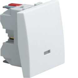 Hager Systo 2M 2W switch with light