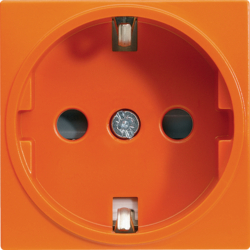 Hager Systo Socket Schuko screwless Orange