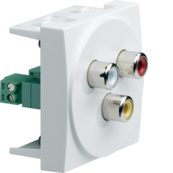 Hager Systo 2M 3 RCA (White + red + Yellow)