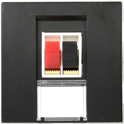 Hager Systo 2M Socket for speaker Black