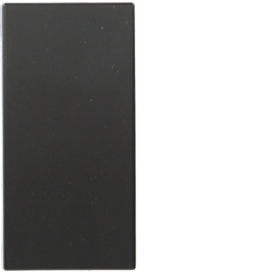 Hager Systo 1M Blank plate, black