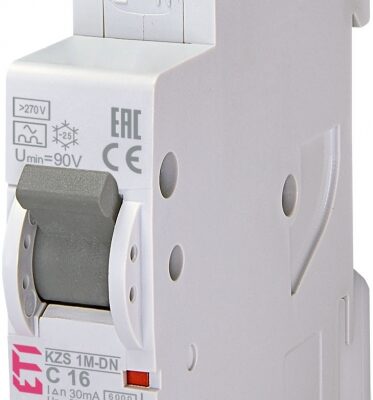 ETI 2175154, RCBO, KZS-1M-DN 1p+N A C16/0.03 6kA, 3838895831624