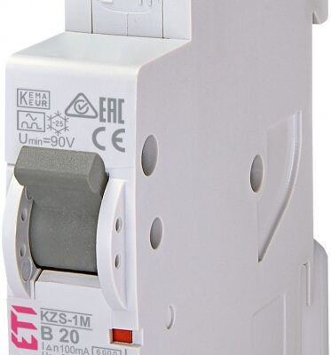 ETI 2175435, RCBO, KZS-1M 1p+N A B20/0.1 6kA, 3838895628903