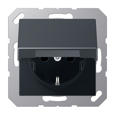 JUNG A1521BFKIKLANM, SCHUKO? socket with hinged lid, 4011377141797