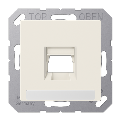 JUNG A1569-15NAWE, centre plate for MJ IF f. 1 socket, 4011377206748