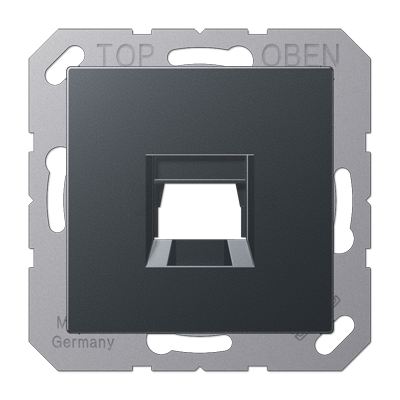 JUNG A1569-15WEANM, centre plate for MJ f. 1 socket, 4011377177567