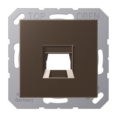 JUNG A1569-1WEMO, centre plate for MJ f. 1 socket, 4011377177413