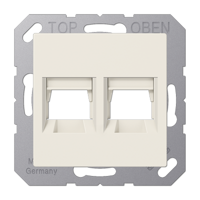 JUNG A1569-2AT, centre plate for MJ f. 2 sockets, 4011377177642