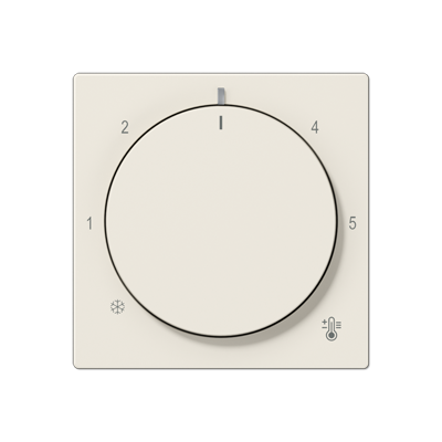 JUNG A1749BF, Centre plate with knob room thermostat, 4011377195103