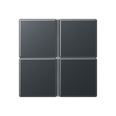 JUNG A404TSAANM, Cover kit 4-gang, complete, 4011377130074